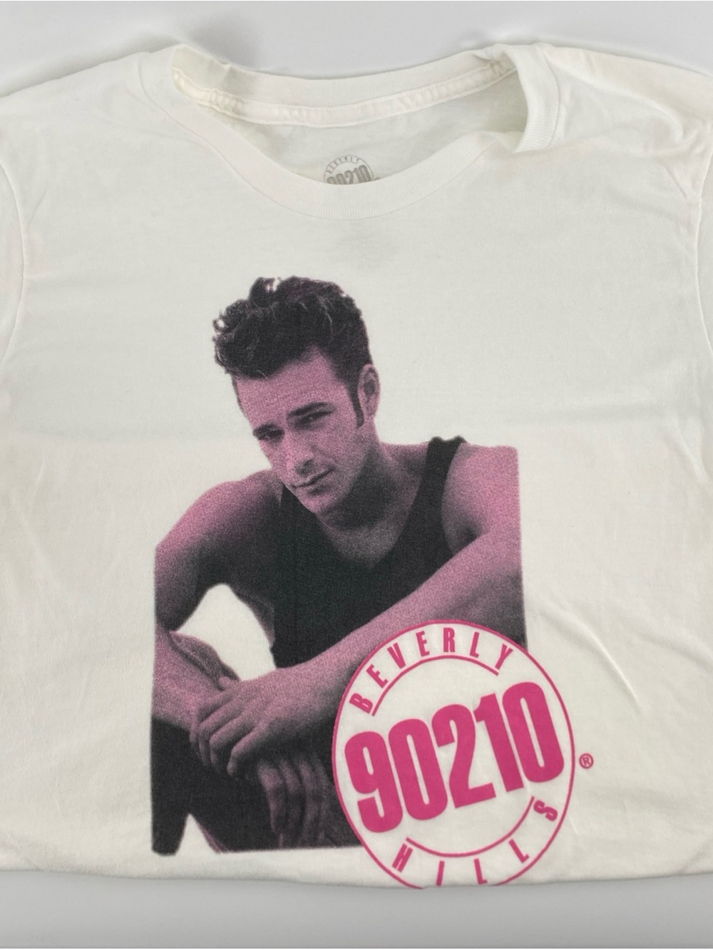Rare Jason Priestly White Beverly Hills 90210 Graphic Tee Y2K 90’s Vintage